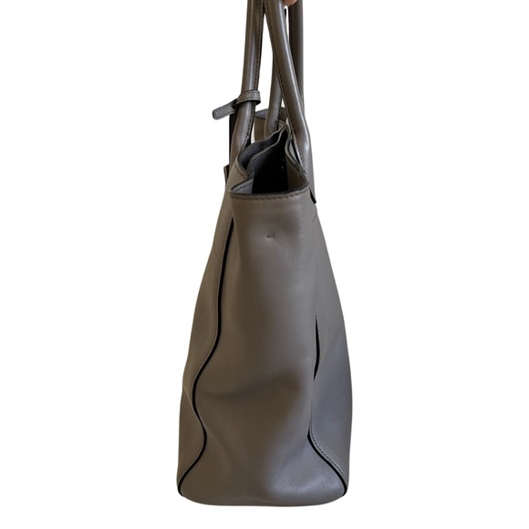 Prada grey leather tote bag with pouch and strap with certificate of authenticit - Picture 7 of 13